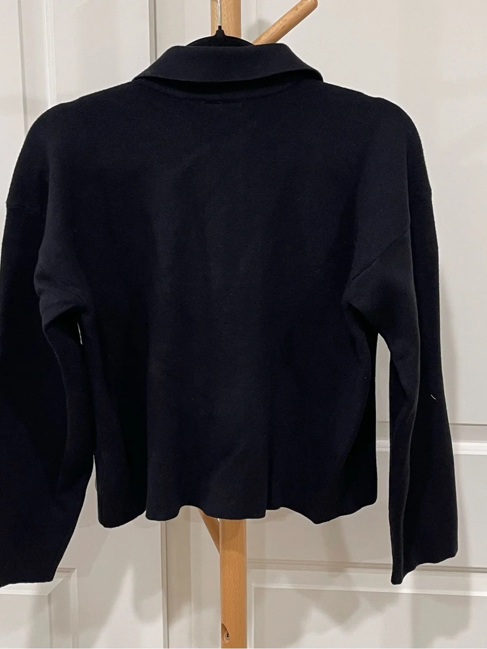 Love by Design Women’s Black Button-Front Knit Jacket